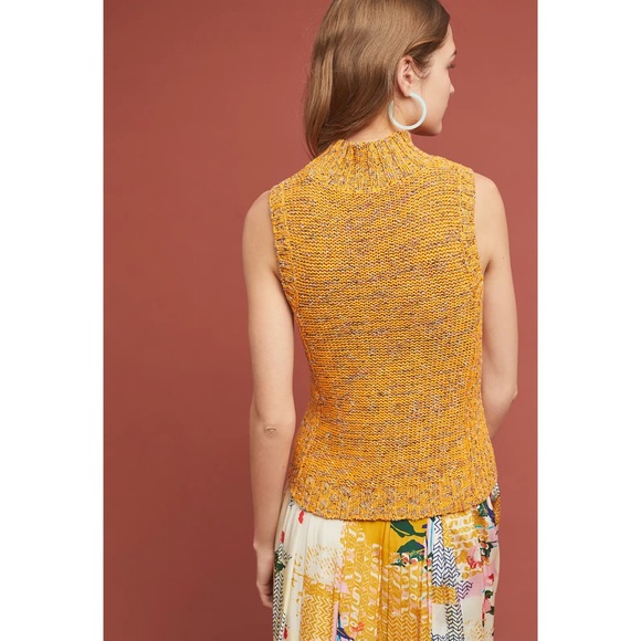 ANTHROPOLOGIE Knit Mock Turtleneck Sweater Tank Top NWOT Size XL - Picture 10 of 10